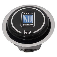 Steering Wheel Horn Button - Classic - Chrome Housing With Black Cap N... Steering Wheel Horn Button - Classic - Chrome Housing With Black Cap N...