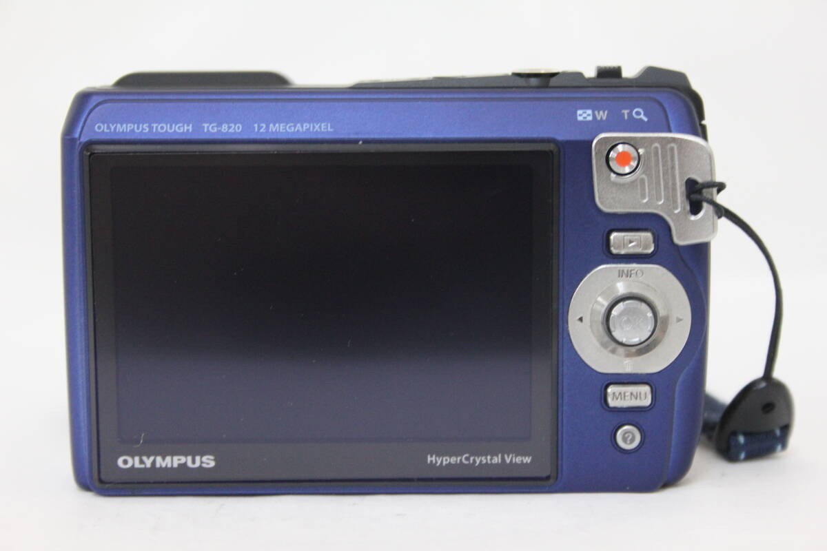 OLYMPUS Tough TG820 5.0x Compact Digital Camera Blue w/Battery