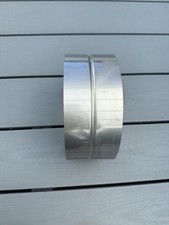Muffe für Wickelfalzrohr DN200 Edelstahl V2A