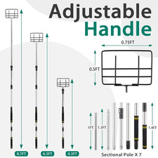 Edge Protector Extension Handle 4.3-8.7Ft Board Corner Protector Extension Cargo