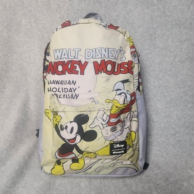 Disney Loungefly Mickey Mouse Hawaiian Holiday Backpk Donald Duck Vintage Style