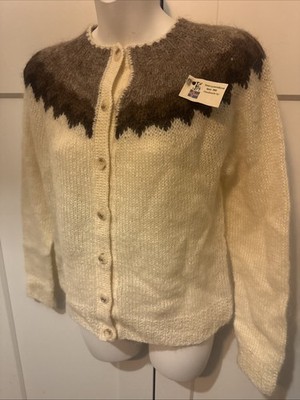Thorvaldsens Bazar Handmade 100% Iceland Wool Women s Sweater  Size M Brand New
