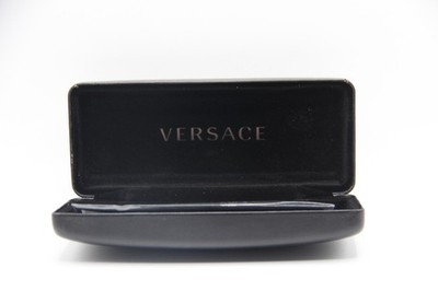 NEW VERSACE BLACK SMALL AUTHENTIC EYEGLASSES SUNGLASSES CASE W