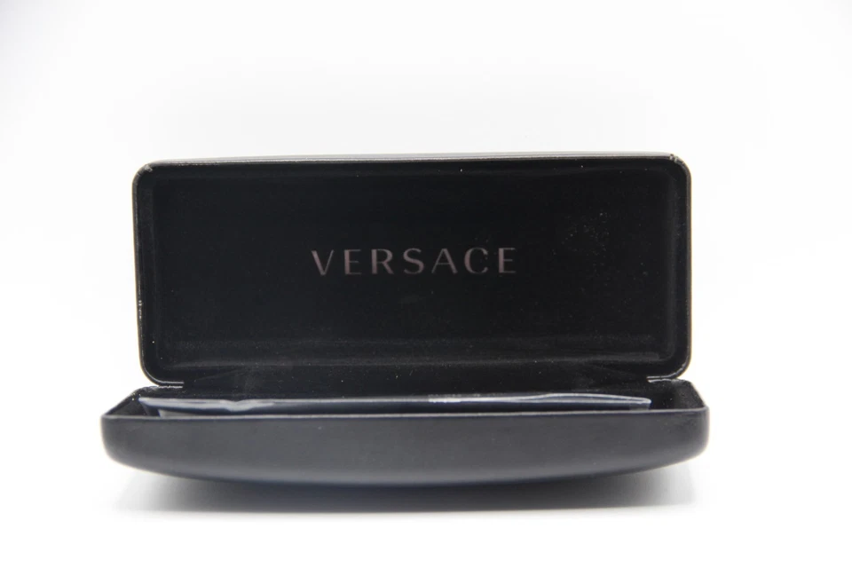 NUEVO VERSACE NEGRO PEQUEÑO AUTÉNTICO GAFAS GAFAS GAFAS DE SOL ESTUCHE CON TELA Foto 4 de 4