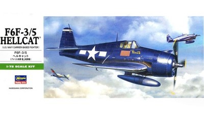 Hasegawa HA00241 1/72 F6F-3/5 Hellcat U.S. NAVY CARRIER-BASED FIGHTER Model Kit