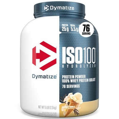 Dymatize ISO 100 Whey Protein 25g Vanilla 5lb