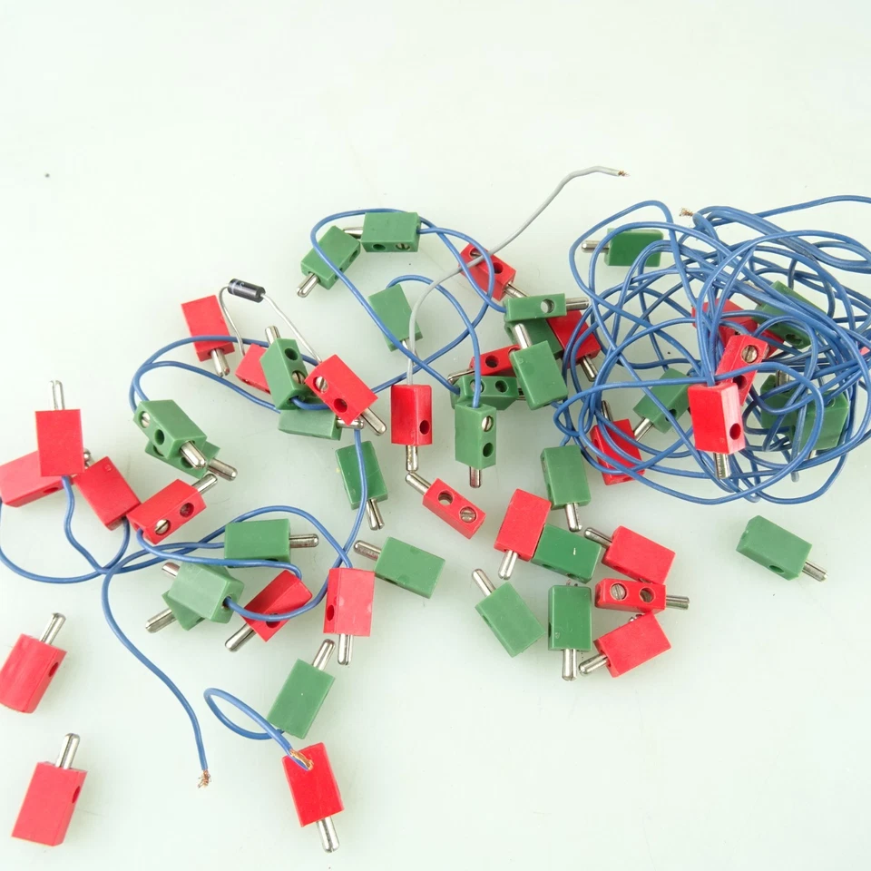Fischertechnik Konvolut 55x Stecker Teilweise mit Kabel - Bild 3 von 4