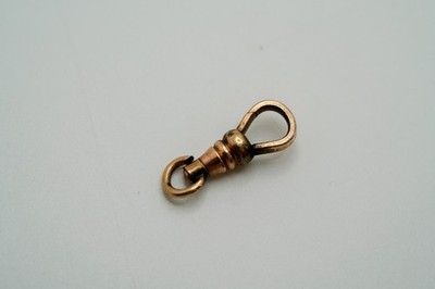 Antique Bates & Bacon 12k GF Dog Clip Clasp / Pendant 2.1cm JB46-7
