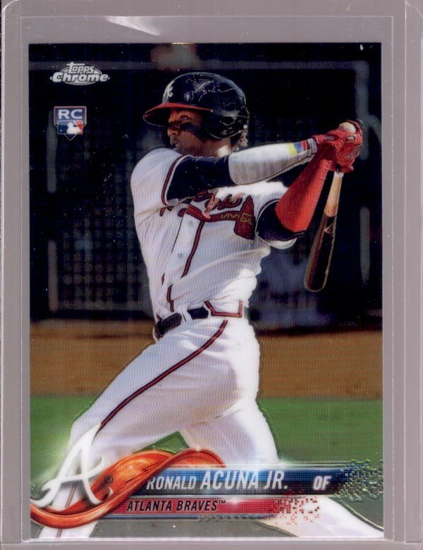 RONALD ACUNA JR. 2018 Topps Chrome #193 Rookie RC Qty