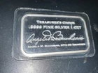 Vintage Treasurer's Choice Angela M. Buchanan 1 Troy Oz. .999 Silver Bar Sealed
