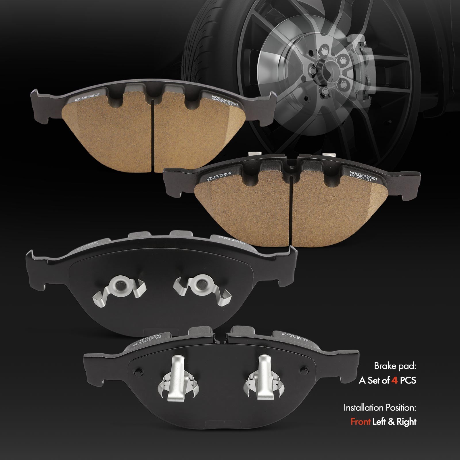Rolls-Royce Phantom 2007-2008 Front Brake pads 4 pcs