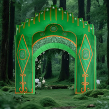 Preboun Halloween Inflatable Archway 10ft Emerald Green Castle Inflatables Arch