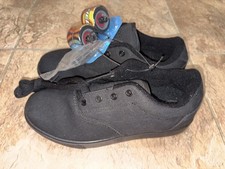 Heelys Launch All Black Canvas Wheeled Skate Skating Shoes Size 7 Mens