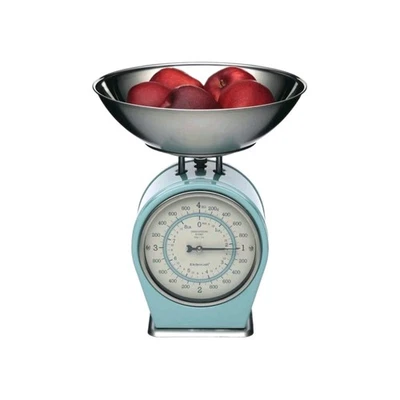 Living Nostalgia Vingtage Blue Mechanical Scale with Old-fashioned Analogue Dial - Image 1 of 4