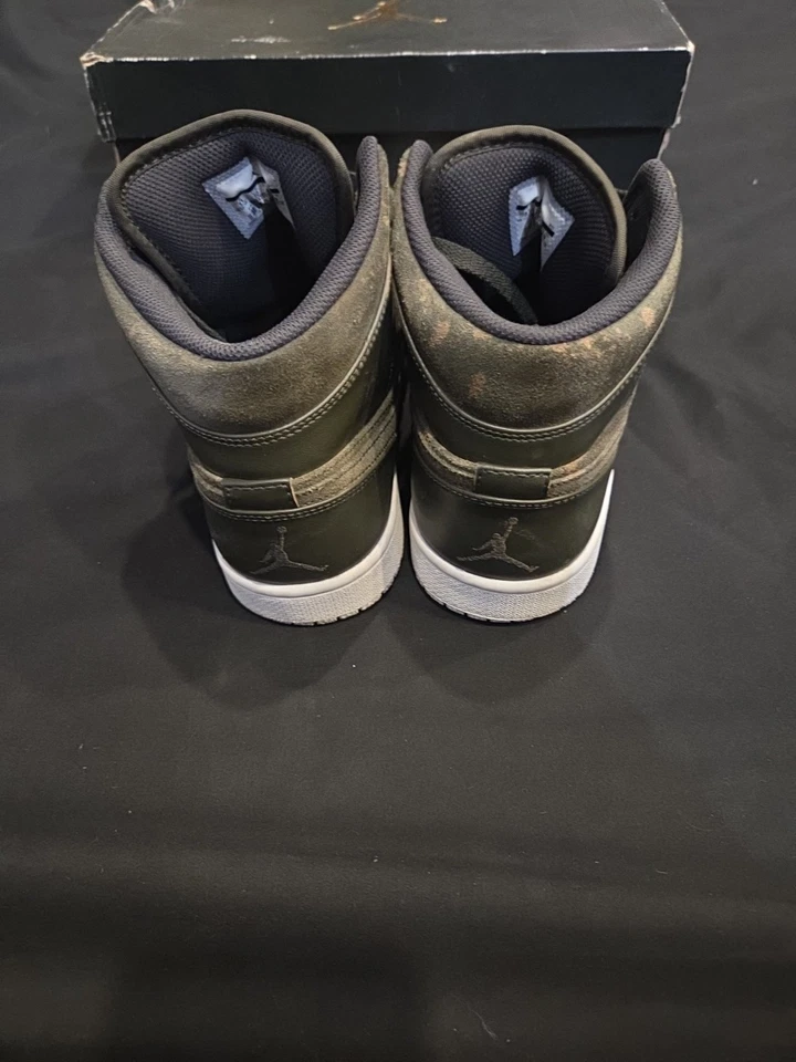 Jordan 1 Mid Sequoia Max 橙色 2016 运动鞋 554724-302 男式 11 码 — 第 4/4 张图片