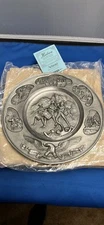 Vintage Hudson Pewter Collector Plate American Declaration of Independence 9"