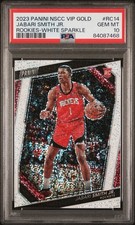 2023 Panini NSCC VIP Gold Jabari Smith Jr Rookies- White Sparkle PSA 10