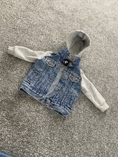 Jacket Blue Long Sleeve Jacket 12 - 18 Months With Pockets Hoodie Jacket