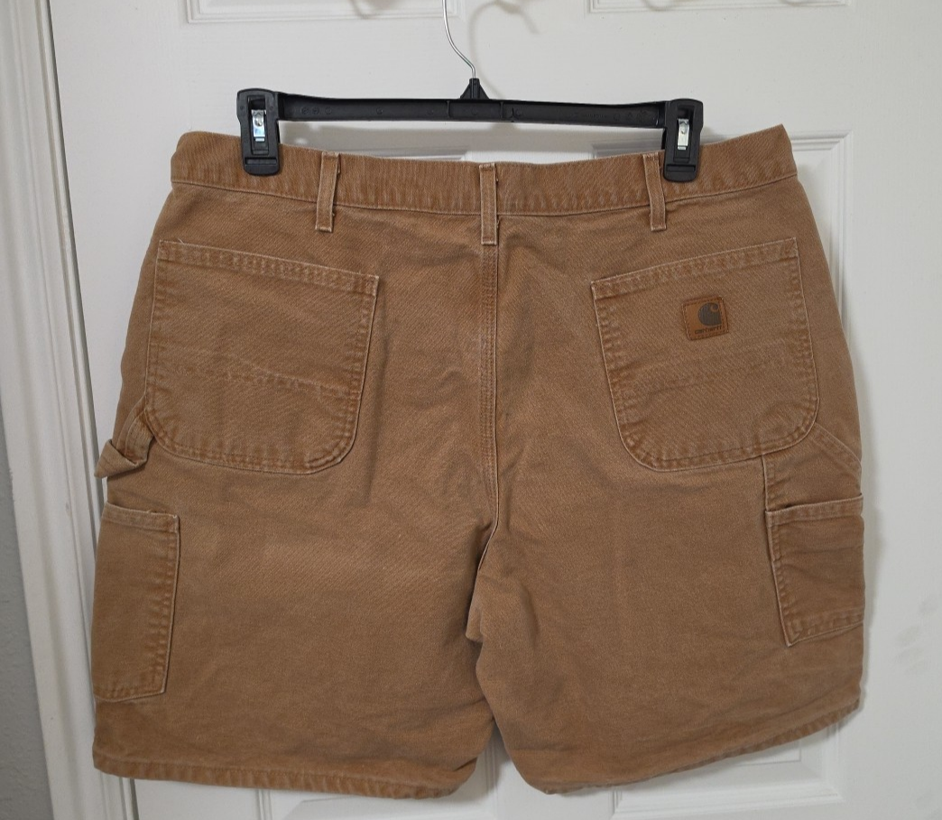 Vintage Carhartt Shorts Men's 40 Brown Carpenter Canvas Workwear
