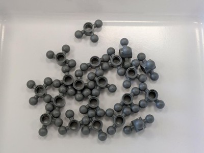 Lego 10 Stück 15460 Technic Steering Arm 3 Tow Ball dark bluish gray NEU