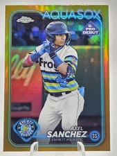 2024 Topps Pro Debut Chrome Axel Sanchez (RC) #PDC-178 Gold Refractor #'d 32/50