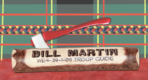 BUFFALO Wood Badge Critters Stone Tiles, Artwork by Kaye Templeman - Picture 9 of 10