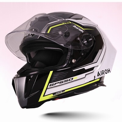 Casco integrale Airoh GP 550 S RUSH White Yellow Gloss nuovo senza scatola tg.XL