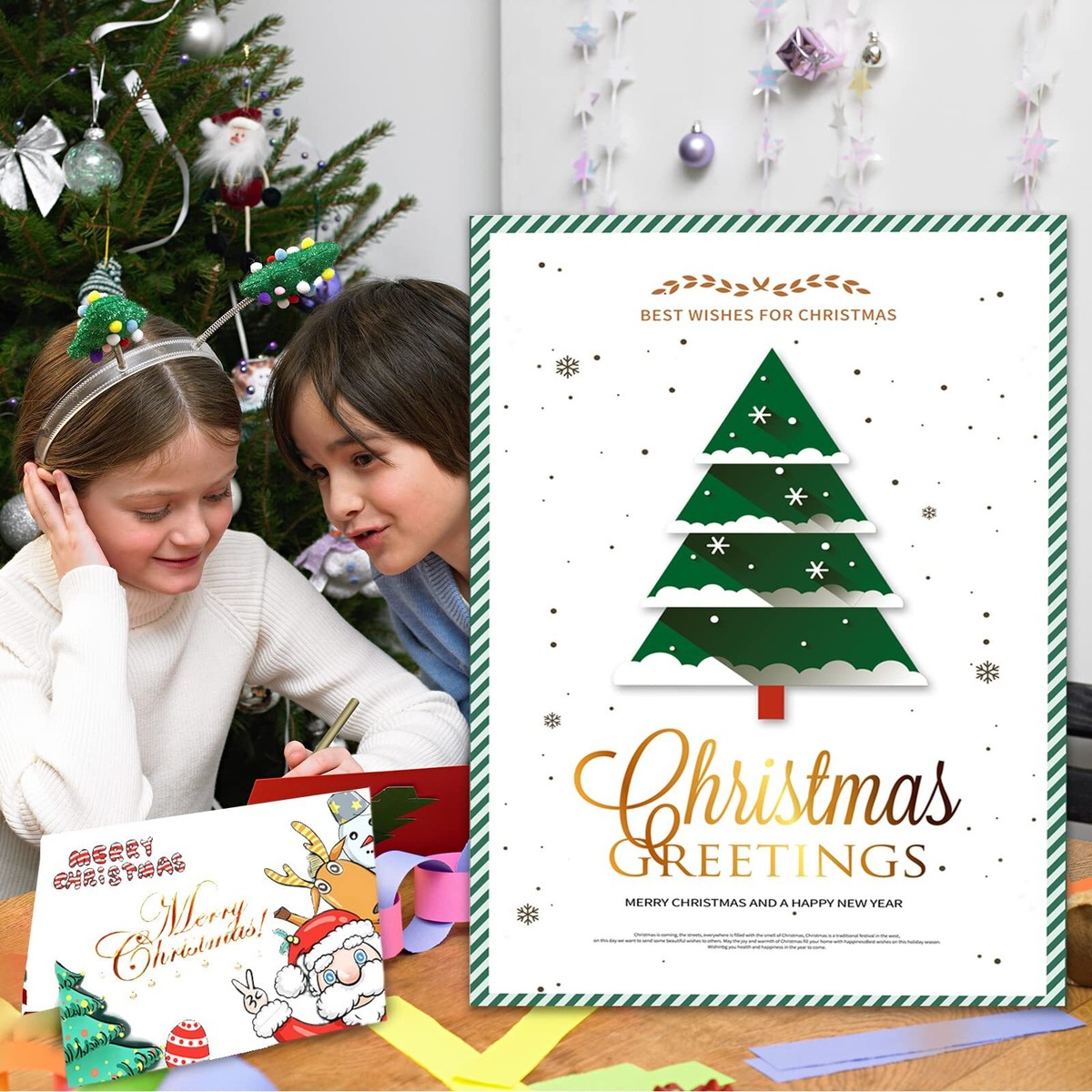 50 Sheets White Cardstock Paper 8.5x11 - 180g A4 Heavy Weight For Crafts & Scrapbooking