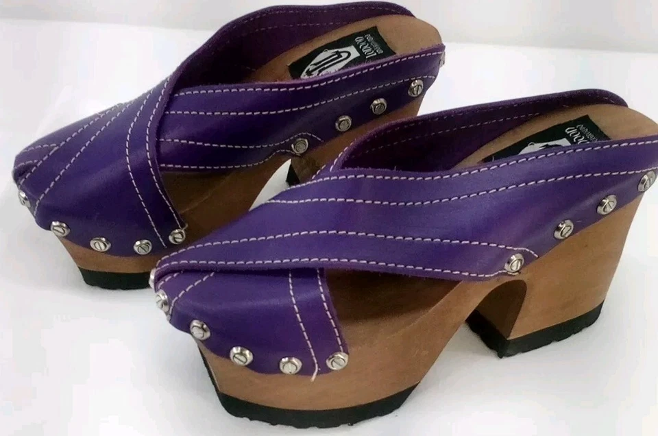 Zapatos de plataforma London Underground Colleen de colección púrpura talla 7 Y2k Core Club equipo Foto 2 de 4