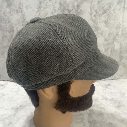Milani Newsboy Cabbie Hat Womens One Size Gray Wool Blend Dome Chic - 第 2/7 張圖片
