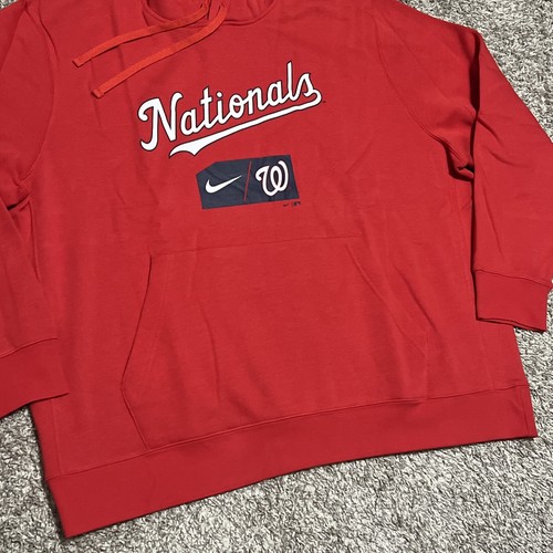 Nike Washington Nationals Red Club Sudadera con Capucha Equipo Letras Hombres 3XL NUEVO - Imagen 7 de 11