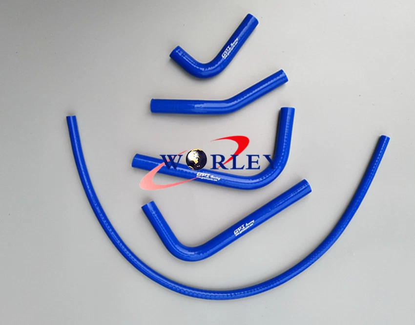 Manguera de radiador de silicona para Kawasaki KX250F KX 250F KXF250 2017 2018, AZUL Foto 3 de 4