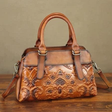 Genuine Leather Purses and Handbags Women Vintage Sholder Bag Crossbody Bag