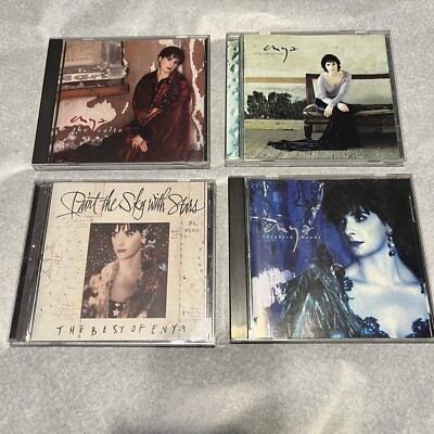 Enya CD Lot of 4 Without Rain Shepherd Moon Celts Paint Sky Stars 90s Mood Irish