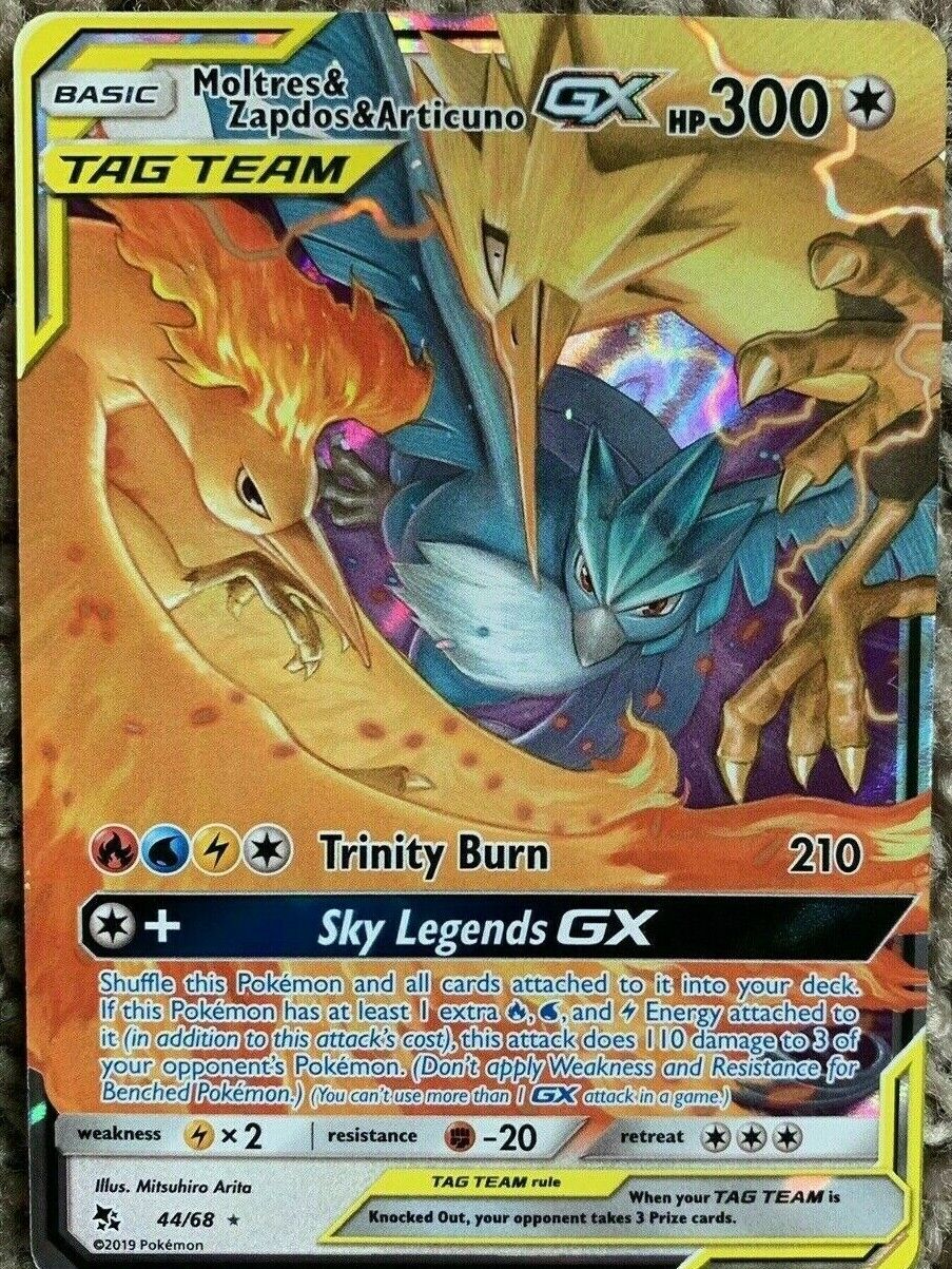 Verified Moltres & Zapdos & Articuno-GX - Hidden Fates by Pokemon Cards