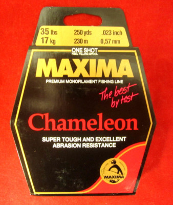 Maxima Fishing Line One Shot Spool, Chameleon, 35-Pound/250-Yard Premium Mono
