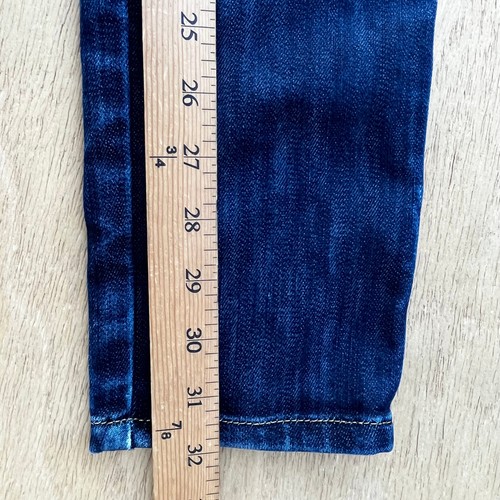 KSUBI SUPER SKINNY ZIP HEM LOW RISE WOMEN’S JEANS sz 27 Destructed Denim - Picture 14 of 15