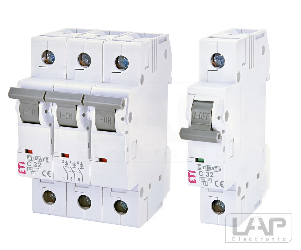 ETI Leitungsschutzschalter LS-Schalter Sicherungsautomat 10A bis 32A