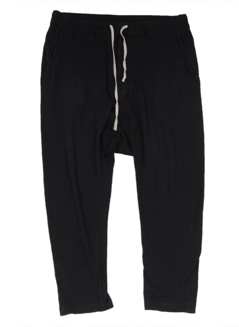 Pantalone felpa uomo Rick Owens DRKSHDW crotch taglia media nero 100% cotone