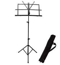 ChromaCast Folding Metal Music Stand w Carry Bag Adjustable Height Tripod Base