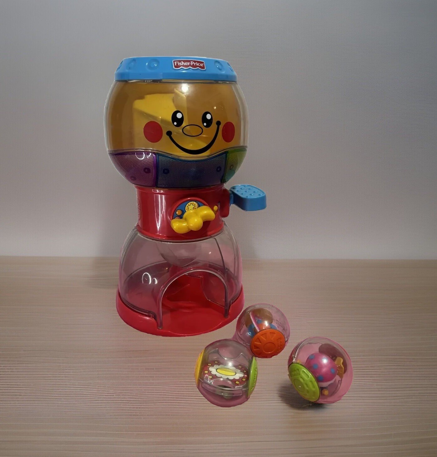 Fisher Price RollARounds Swirlin' Surprise Gumball Machine 2005 WORKS