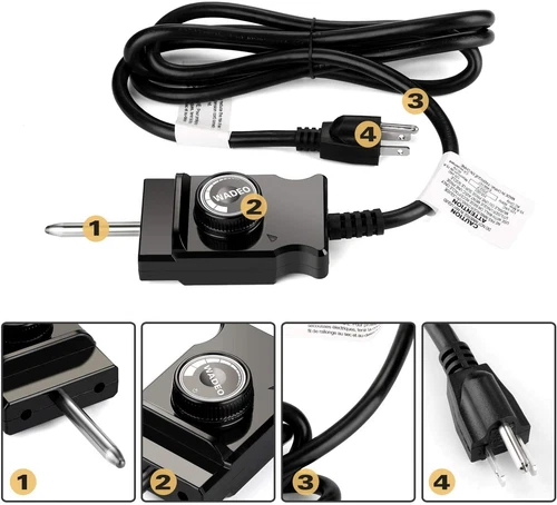 1500W Electric Smoker Grill Heating Element Replacement Part & Cord Controller - Bild 3 von 8