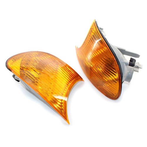 Juego de intermitentes delanteros amarillos luz de esquina para BMW Serie 3 E46 Coupe Cabrio 1998-2001 - Imagen 4 de 7
