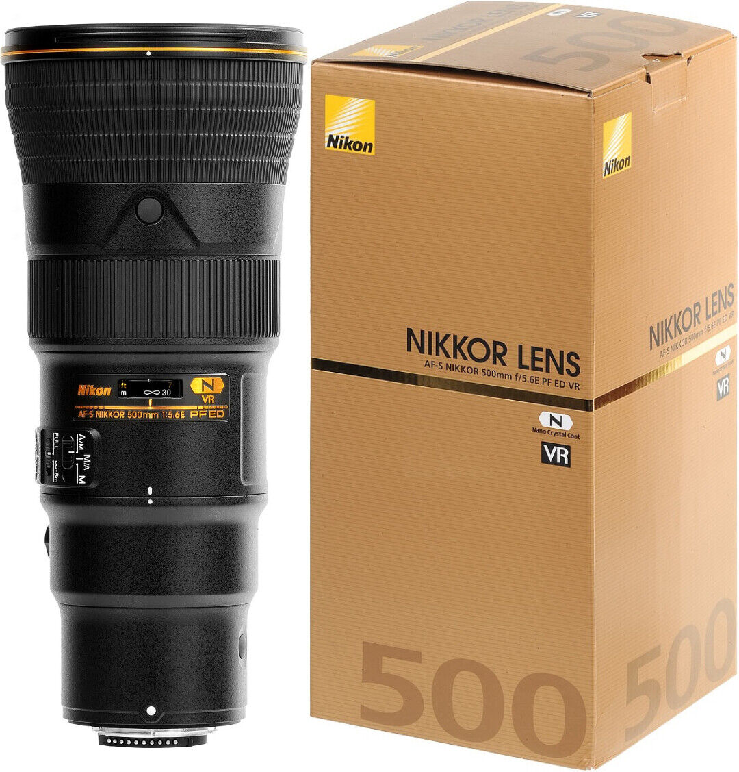 NEW. Nikon AF-S 500mm f/5.6E PF ED VR - 2 Years Warranty - Next Day Delivery