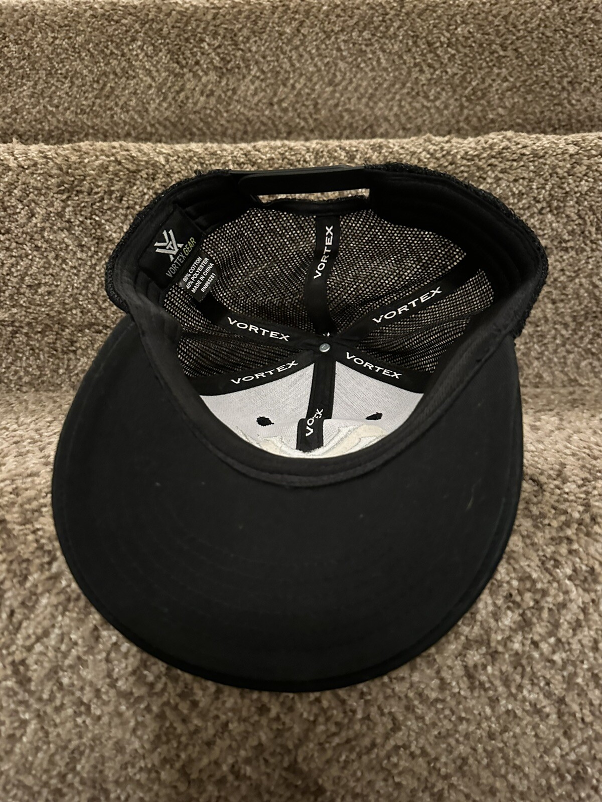 VORTEX GEAR Adjustable Black Snapback Mesh Back B… - image 5