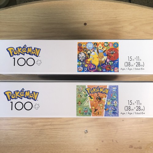 ¡PAQUETE! 2 Pokemon 100 Piezas Rompecabezas Pikachu Eevee Buffalo Juegos ENVÍO RÁPIDO - Imagen 4 de 12
