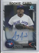 2016 Bowman Chrome Prospects Anthony Alford Auto Rookie Card RC #CPA-AA Mint