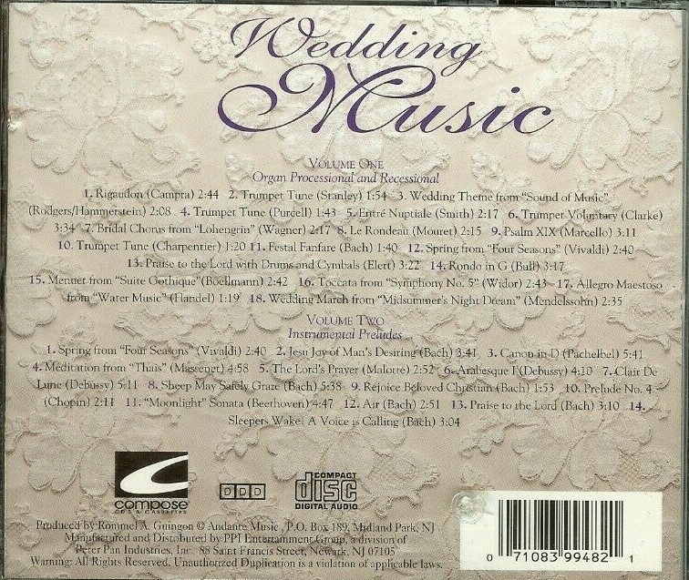 The Wedding Album - Various Artists - 2 CD SET - PRE PLAYED - FREE