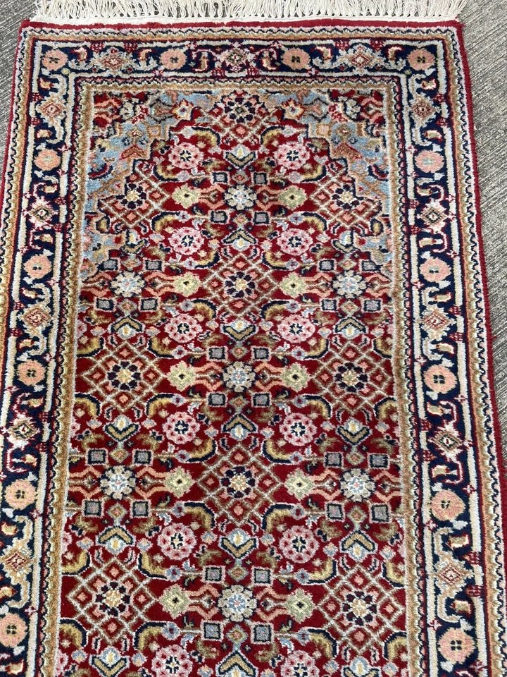 Tapis Chemin De Couloir 275x75cm Noué Tappeto Alfombra Teppich Rugs Carpet Teppe - Photo 4/4