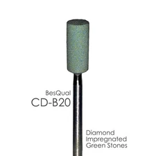 Diamond Green Stone Cylinder for Zirconia and Porcelain Besqual CD-B20 